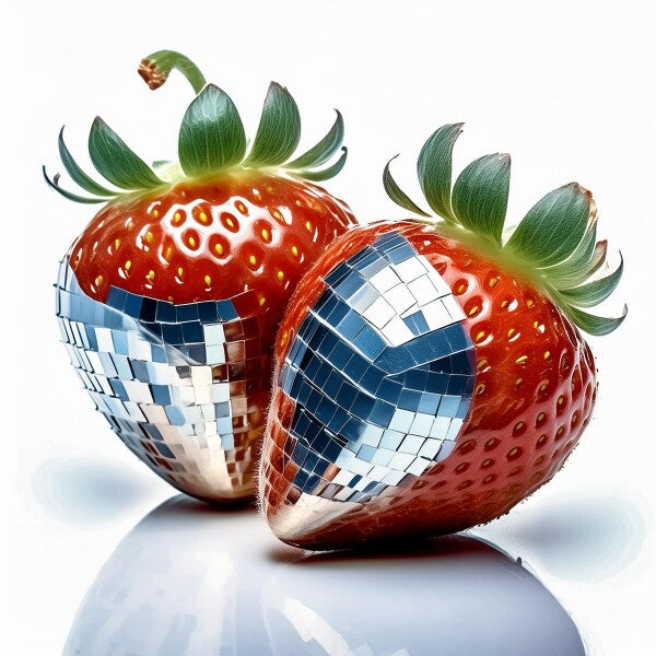 Disco Strawberries Photo Board 8" x 8"