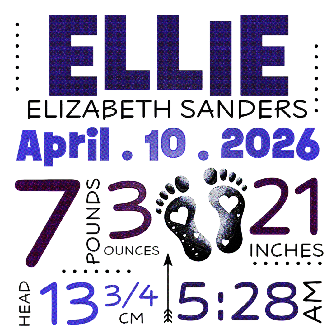 Personalized Baby Birth Stats Throw Pillow Case – Custom Name, Date, Weight & Length