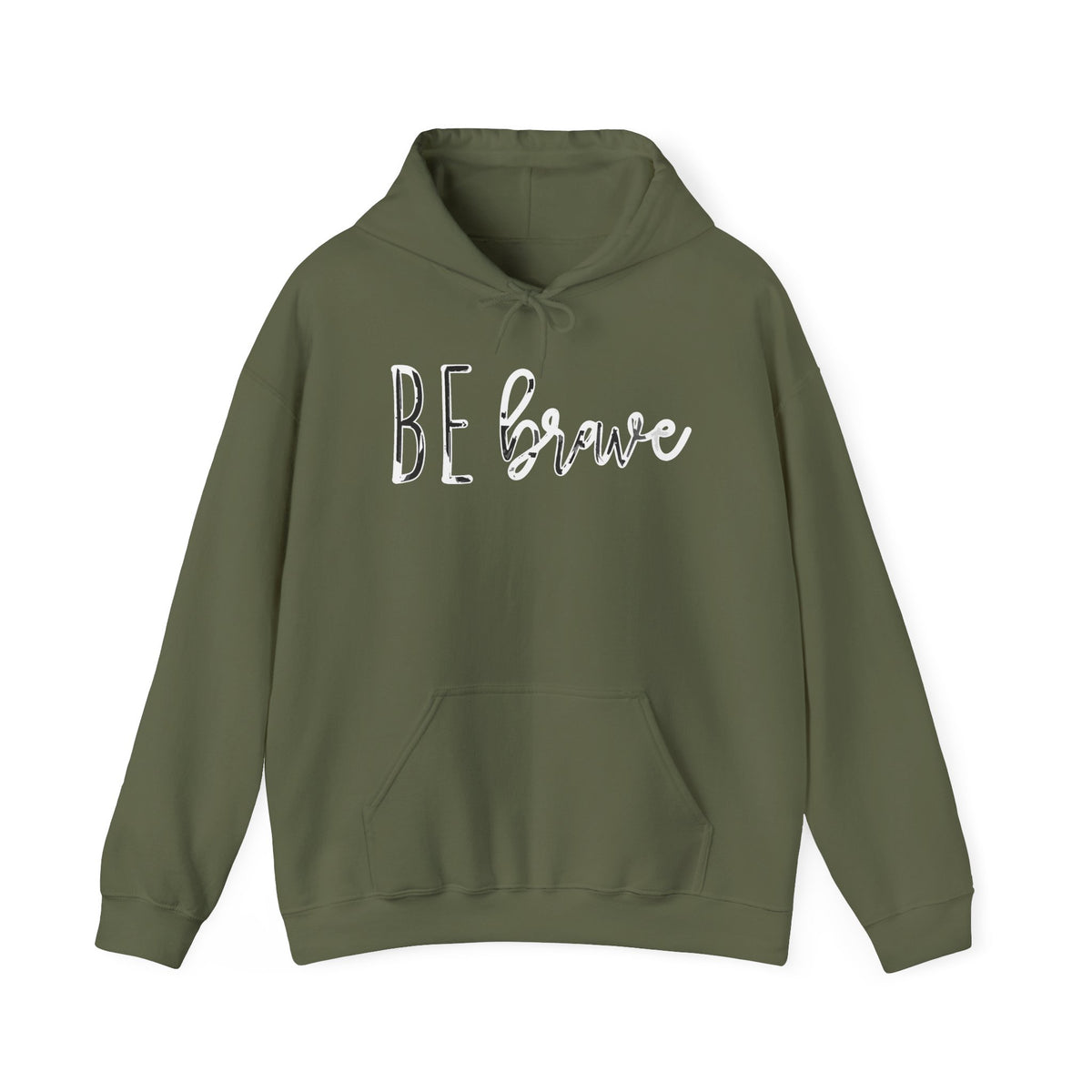 Be Brave Hoodie — Inspirational Minimalist Pullover for Everyday Motivation
