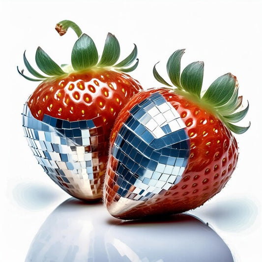 Disco Strawberries Photo Board 8" x 8"