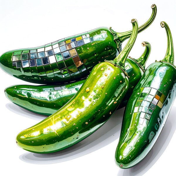 Disco Jalapenos Photo Board 8" x 8"