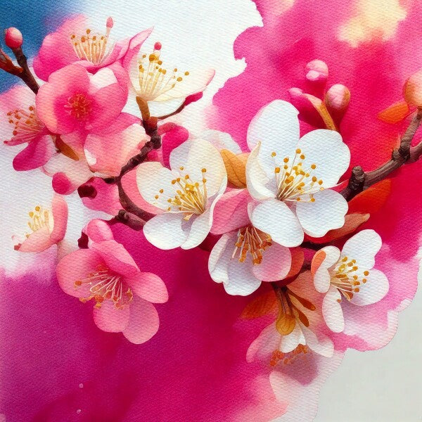 Cherry Blossoms Acrylic Print 8" x 8"